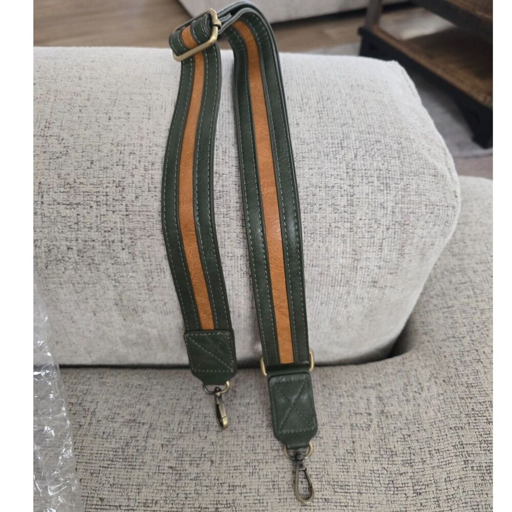 Olive and Tobacco Color Adjustable Bag Strap NWOT - Picture 6 of 6